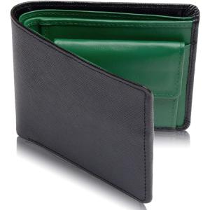 mon☆様、二つ折 財布 メンズ 2つ折り カード17枚 二つ折り 本革 プレゼント 二つ折り