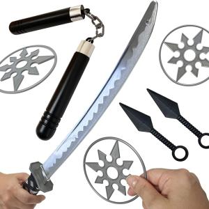 忍者道具 台座付 五 平手裏剣 苦無 棒手裏剣 Hu Jz Ac Ir