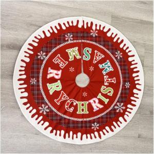クリスマスツリースカート 円型 クリスマス飾り スノーフレーク ヘラジカ 鹿 直径90cm