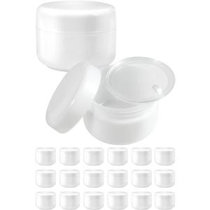 クリームケース 10g クリーム容器 コスメ 小分け容器 軟膏容器 20個セット( ホワイト,  10g)｜horikku