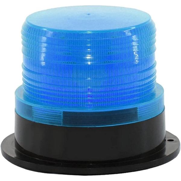 高輝度 軽量 警告灯 回転灯 12/24V 兼用 フラッシュ ストロボ LED(ブルー)