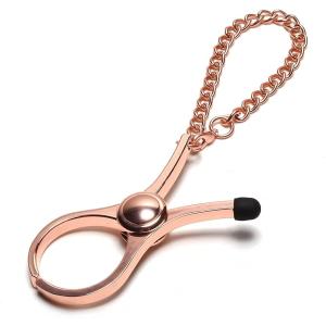 グローブホルダー キーホルダー 手袋クリップ 多機能 非接触 タッチパネル おしゃれ( ピンクゴールド)