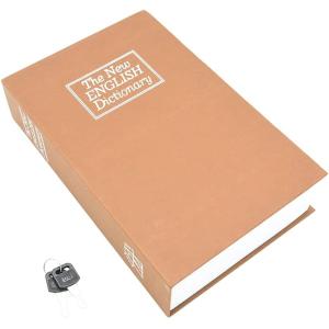 辞書型 隠し金庫 収納ボックス キーロック式 リアルなデザイン