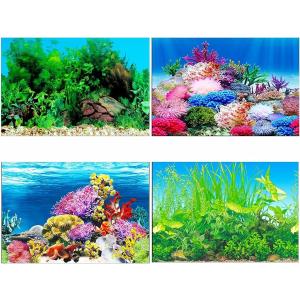 アクアリウム 水槽 魚タンク バックスクリーン 背景 水族館 水中 ポスター 装飾 外観 バックグラウンド MDM(30x62cm)