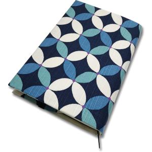 水森亜土 ブックカバー 文庫 布 背幅調節可 しおり紐付き フタリ