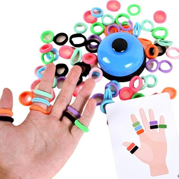 ボードゲーム リングディング テーブルゲーム 指遊び カードゲーム 早押しボタン ゴム 80個セット