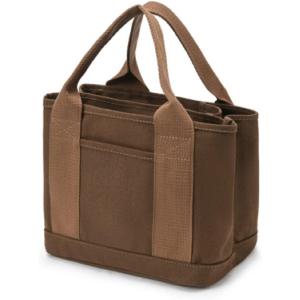 メゾンドタオ ハンドバッグ 手提げ 大容量 多機能 仕切り レディース 茶