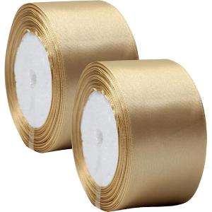 リボン ギフトパッケージ ウェディング デコレーション DIY ワイドリボン 2個セット MDM