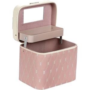 メイクボックス 化粧箱 Tokinone PB.ミラー付き ハート型 ピンク