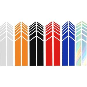 カーミラー ステッカー 反射ストライプ デカール デコレーション パーソナリティ 防水 カーサイドデ...