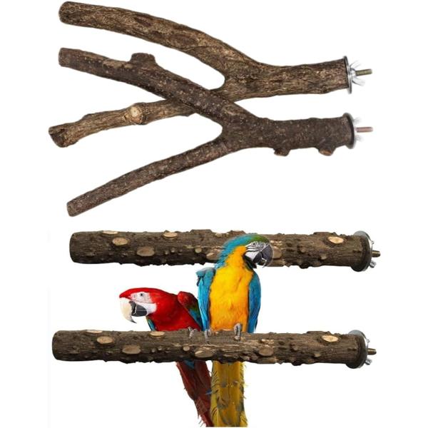 4点セット インコ 鳥 止まり木 とまり木( 鳥 止まり木-2)