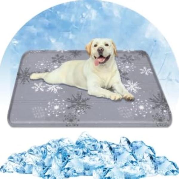 ペット ひんやりマット ペット用冷却マット 二重構造 防水加工 クールマット 犬・猫用 (グレー(第...