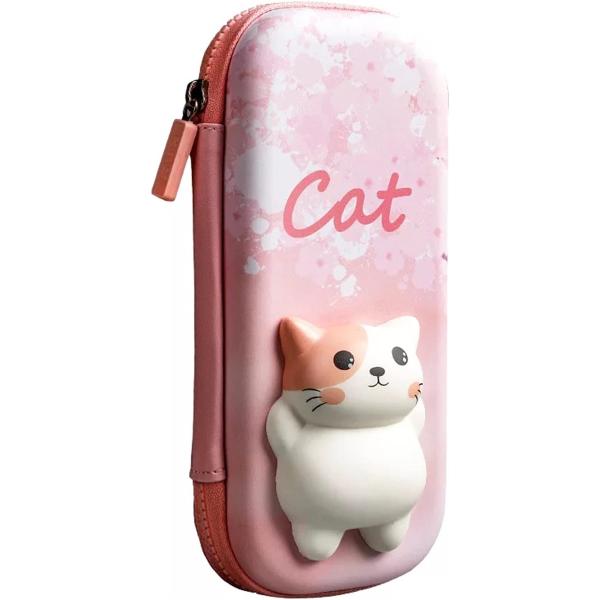 筆箱 ペンケース 猫 女の子 女子 小学生 子供 ピンク( 猫 ピンク)