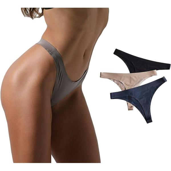 ププレホロムア ブラジリアンカット シームレス レディース ショーツ 下着 Tバックタイプ 3枚セッ...