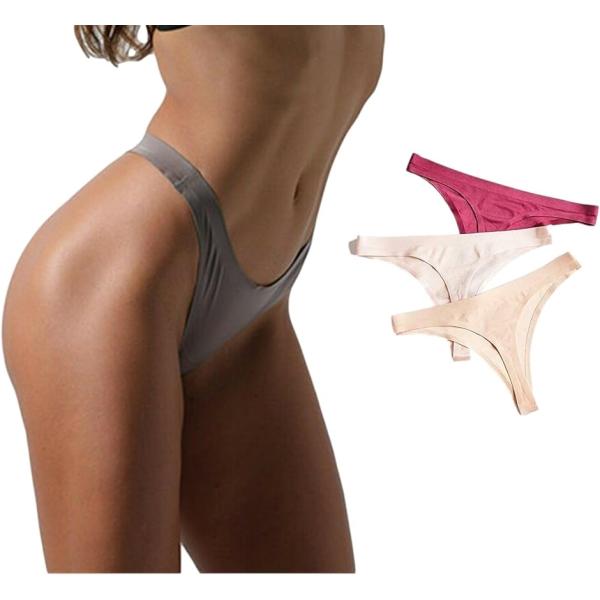 ププレホロムア ブラジリアンカット シームレス レディース ショーツ 下着 Tバックタイプ 3枚セッ...