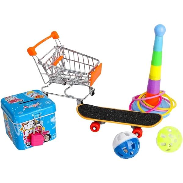 アイビーストアー 鳥 おもちゃ インコ オウム ペット用品( 5点セット)