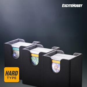 EXCITE HOBBY トレカ ３つのデッキケース トレーディング スリーブに入れたまま保存 カードケース 約300枚収納( 黒)｜スピード発送 ホリック
