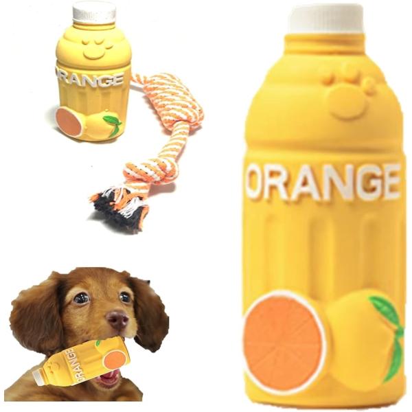 Bluestarz13923 犬用 音の出るおもちゃ 噛むおもちゃ 柔らかい ジュースボトル ストレ...