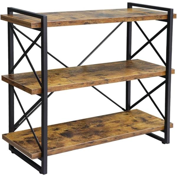 オープンシェルフ 本棚 収納棚(古木色,  幅91x奥行30x高さ90cm)