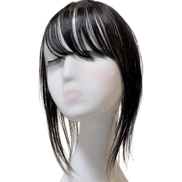 部分ウィッグ 人毛100% ヘアピース トップピース トップカバー 白髪カバー 前髪ウィッグ 自然 ...