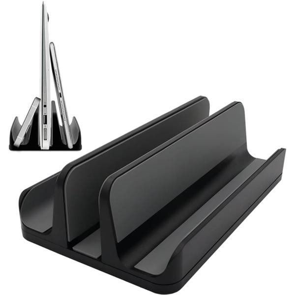 新型3in1ノートパソコンスタンド 縦置きスタンド 冷却スタンド 幅を調整可能 アルミニウム素材( ...