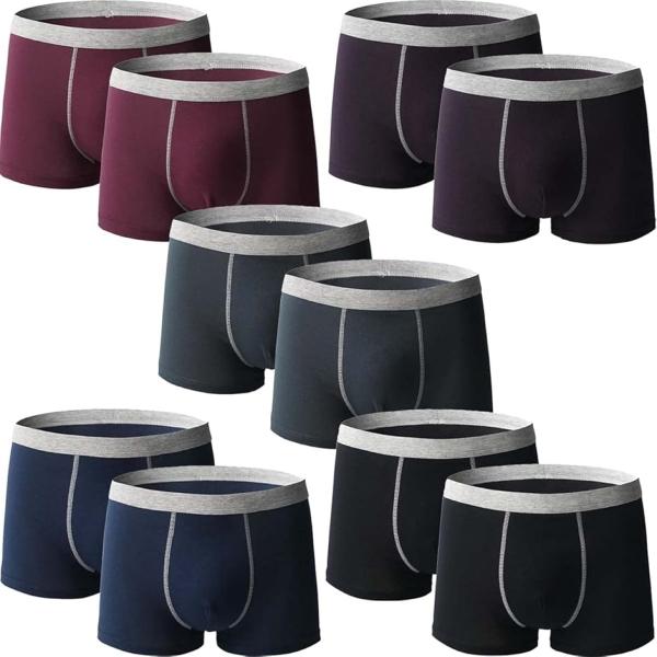 ボクサーパンツ メンズ 下着 紳士 切替5色10枚( 切替5色10枚セット,  5L)