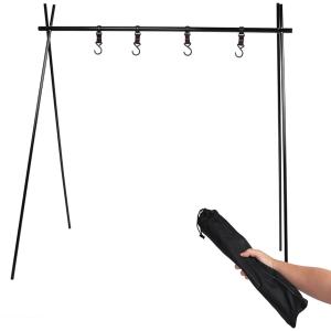 ハンギングラック 社キャンプ協会インストラクター監修 ハンガーラック ランタンスタンド 軽量 コンパクト アルミ( Lサイズ800ｇ)