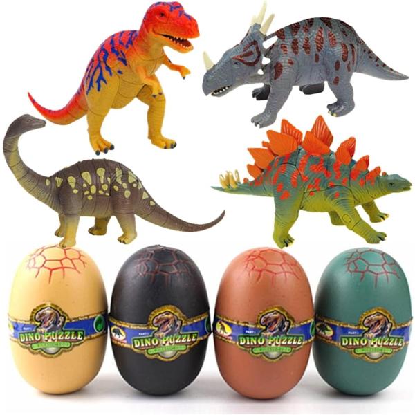恐竜 ４D パズル ザウルス DX ジュラ紀 恐竜の卵 4個セット タイプA( タイプA)