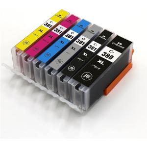 Canon用 互換インクカートリッジ BCI-380XL BCI-381XL 6色マルチパック
