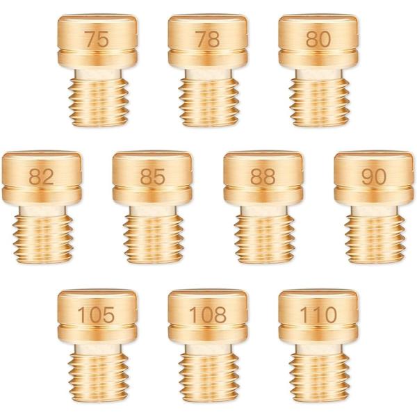 【互換品】メインジェット ケイヒン 丸小 5x6.7 ケーヒン丸型/小 10サイズセット #75-#...