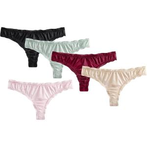 5枚セット アイスシルク生地 パンティ レディース (M)