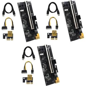 ライザーカード 3個 セット 最新 009S マイニング pcie