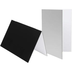 撮影用反射板 レフ板 白 黒 銀 補光 撮影補助機材 2点セット