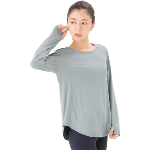 ヨガウェア レディース トップス 長袖 Tシャツ スポーツウェア 伸縮 ストレッチ 速乾 吸汗 ホッ...