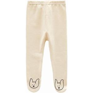 Angel Kids ベビー くま さん タイツ 暖か レッグ Baby 赤ちゃん ソックス プレゼント( ホワイト,  66cm)