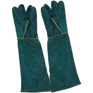 噛みつき防止 ペットグローブ 保護手袋 牛革 厚手 ガーデニング