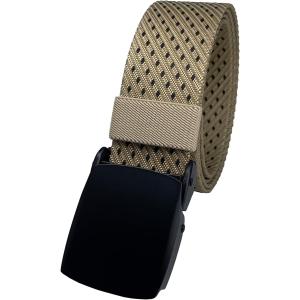 ナイロンベルト メンズ 金属バックル オシャレ カジュアル 軽量 ギフトボックス入り( ヘーゼル ドット,  Free Size)
