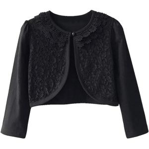 ブラック キッズ ボレロ 長袖 フォーマル