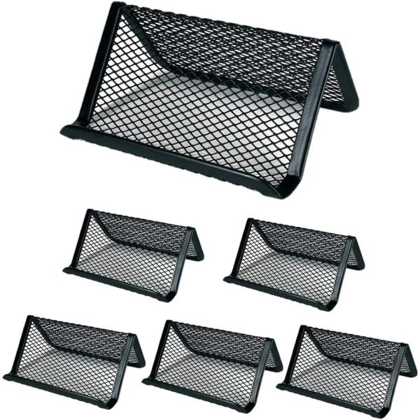 6個セット 名刺立て 名刺スタンド 金属製 卓上