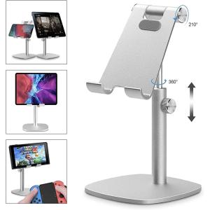 タブレット スタンド 卓上 スマホホルダー 12.9インチ程対応・ユニバーサルマルチアングル＆高さ調整