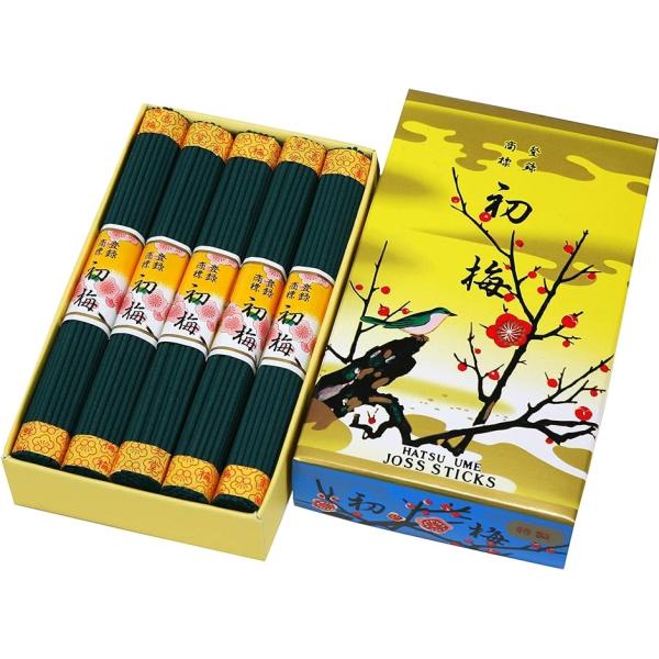 初梅 小束10入 / 日本製 国産 淡路島 ばいくんどう 線香 お線香 御香 お香 家庭用 実用