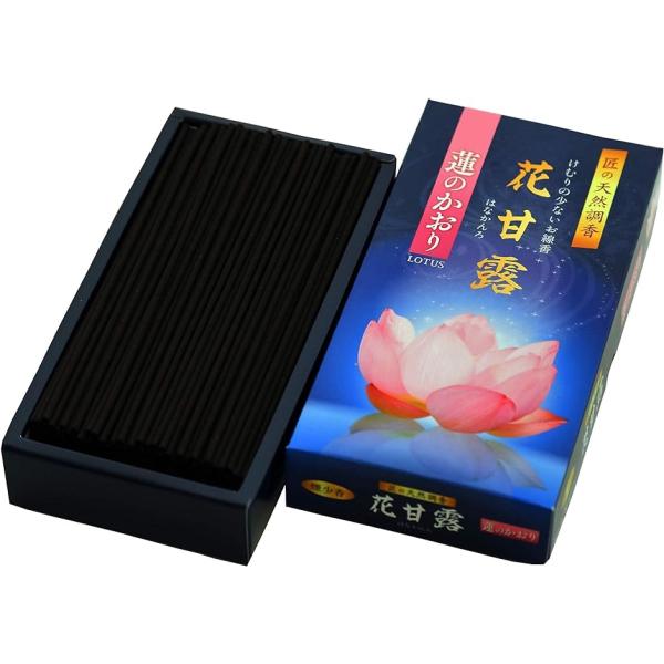 煙少香 花甘露 蓮のかおり/日本製 国産 淡路島 ばいくんどう 線香 お線香 御香 アロマ