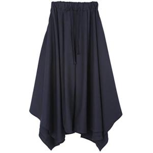 ライフパレット 袴 パンツ サルエルパンツ メンズ ゆったり アラジンパンツ アジアン ダンス( ブラック, Free Size)