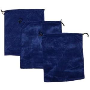 巾着袋 きんちゃく袋 25x30cm コットンフランネル ネイビー