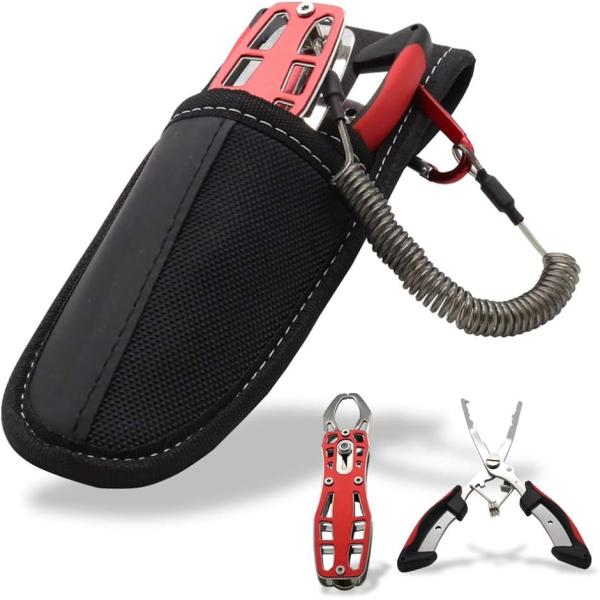 OUTIVE-88 フィッシュグリップ フィッシングプライヤー 釣具 スパイラルコード オリジナル専...