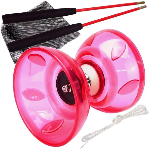 初心者さんも扱いやすい ディアボロ 中国ゴマ 大道芸 ジャグリング( レッド)