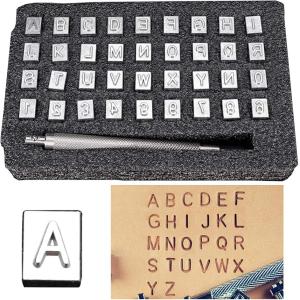 刻印セット 打刻印 アルファベット 数字 英字 レザークラフト