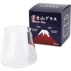 富士山 グラス 360ml 耐熱 コップ ビール( 1個)