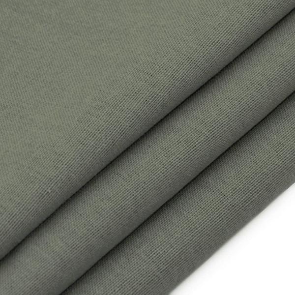 プレミアム 綿 麻 カラー 生地 手芸用( アッシュグレー)