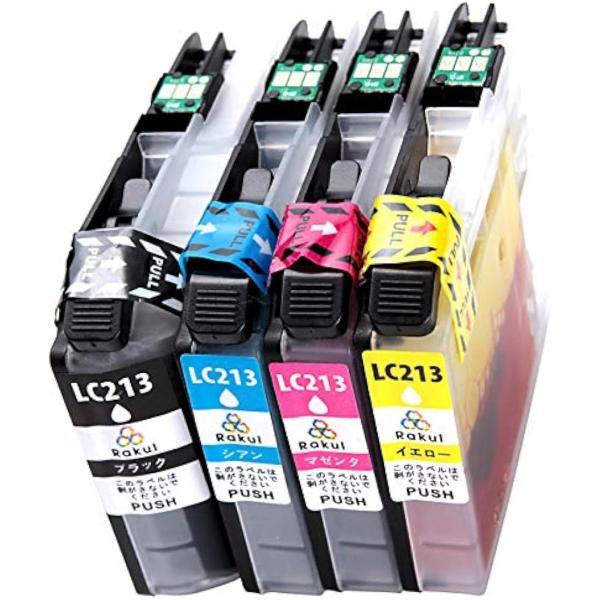 互換インク brother ブラザー LC213-4PK カートリッジ( 4色セット,  14.2 ...
